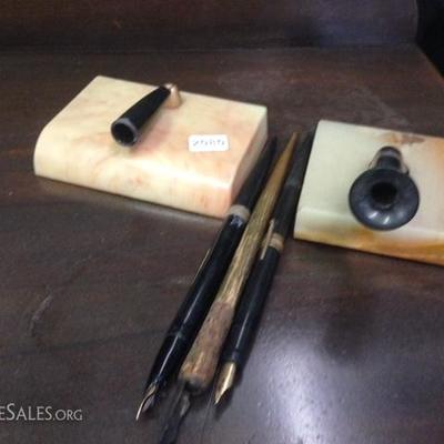 Fountain Pens and Holder