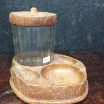 Tobacco Decanter and Pipe Holder