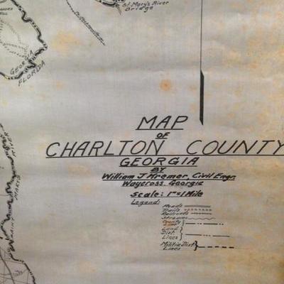 Map of Charlton County