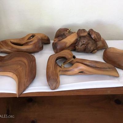 manzanita wood carvings by Toye