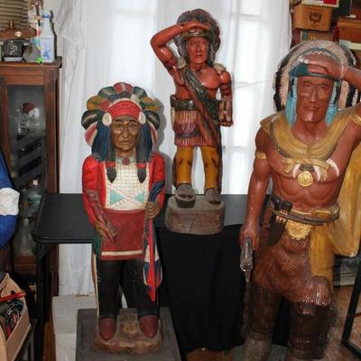 Cigar Store Indians (Each sold separately)