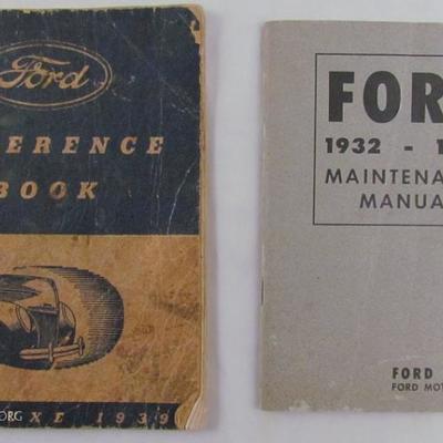 1939 Ford Reference Book. Ford 1932-1934 Maintenance Manual 