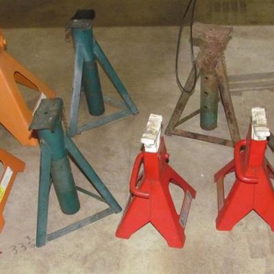 Jack Stand (2 Ton - 12 Ton) and Various Hydraulic Bottle Jacks (others not shown)