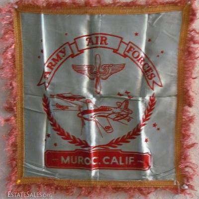 WWII U.S. Army Air Force Souvenir Pillow Case