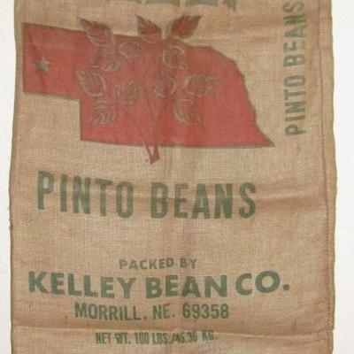 Oklahoma Kelly Bean Co. Burlap Bag