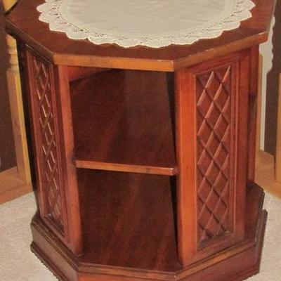 Columbia Furniture Company Octagon Drum Table 
