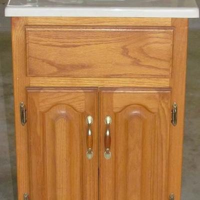 Custom Made Oak Sink Cabinet
