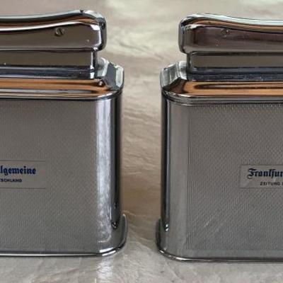 Ibelo Lighter West Germany With German Newspaper Engraved On Front
