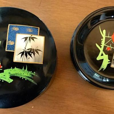 Japanese Lacquered coaster and storage box
