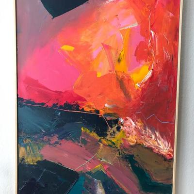 Roel Palacios Jr. Abstract 24" x 36"
Acrylic on Canvas   220.00