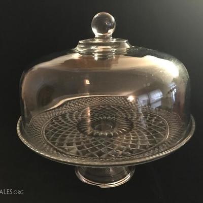 Pressed Glass Cake Stand w/Cover
38.00