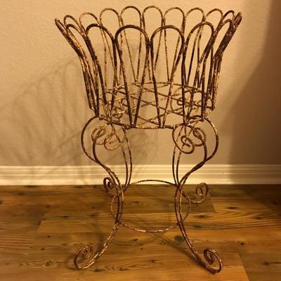 Victorian Wire Plant Stand  75.00