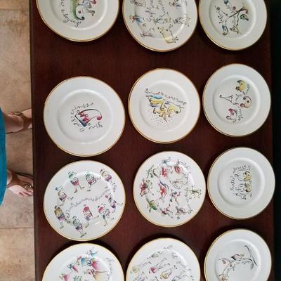 The 12 days of christmas in plates!