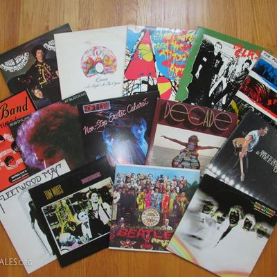 Scores of 70s and 80s rock LPs