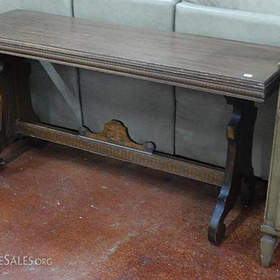 1920's Trestle Console Table