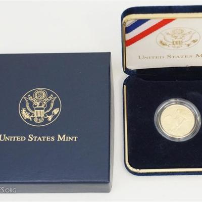 $5.00 2008 Bald Eagle United States Mint Gold Coin Proof. In the Original Box with the Original Paperwork, never removed from its plastic...