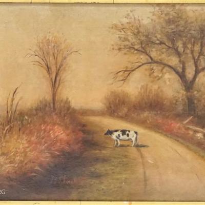A 19th century signed original oil on canvas by Bradley A. Bucklin (American, 1824-1915), a listed artist of the Hudson River School. A...