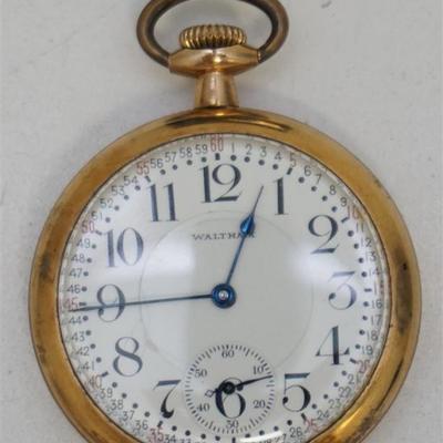 1919 Waltham Crescent St. 21 Jewel Pocket Watch. Serial 23030729, Size 16s, Open Face, Lever Set, Philadelphia Victory Case nicely etched...