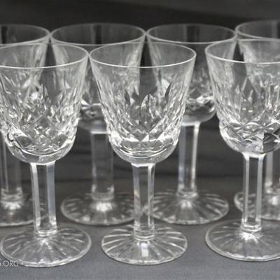 7 Waterford Crystal Lismore Small Liqueur Cocktail/Cordials. All with the Waterford acid-etched mark on the foot. All in good condition....