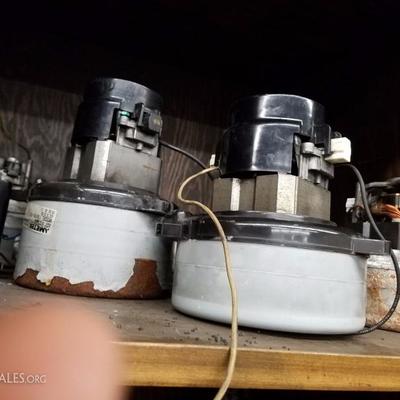 used motors for vacuum and cleaning machines, but can be repurposed