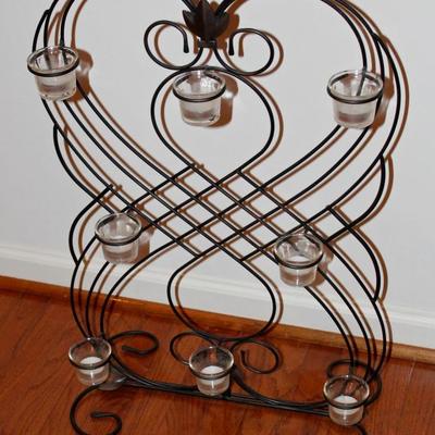 Tall votive candelabra