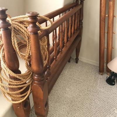 Antique Rope bed, will assemble and re photograph 