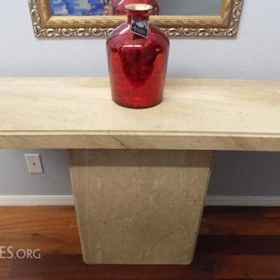 KDO015 Fantastic Marble Entry Table and Accessories
