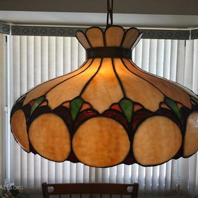 Awesome Vintage Leaded Chandelier 25.5 inch diamater 14