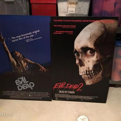 Evil Dead movie posters on thick stock
