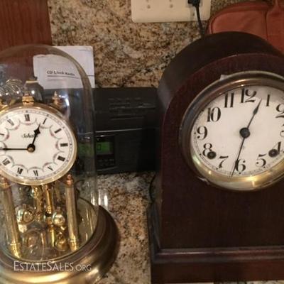 Clocks.