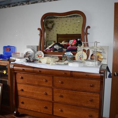 amish dresser with mirror 
