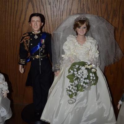 Prince Charles and Princess Diana collectible figurines 