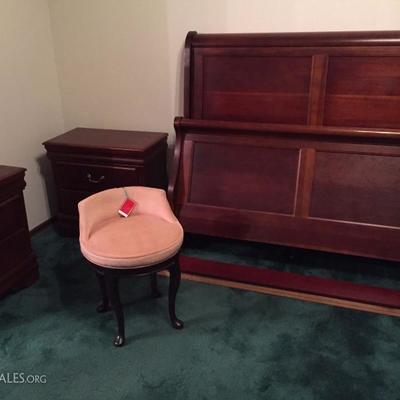 Queen Sleigh Bed headboard, footboard and rails