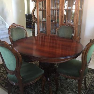 French dining table ! Client purchased from auction amazing perfect set 