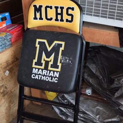 Marion Catholic padded folding chair 