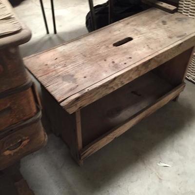 Vintage bench... great for planter.  Repurpose 