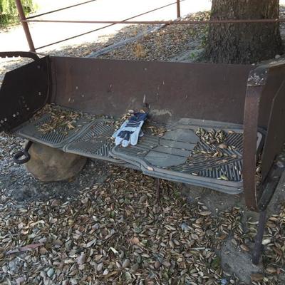 Metal Bench. Great Ranch piece