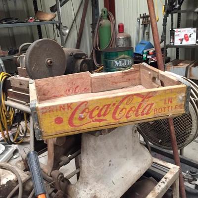 Drink Coke crate. Vintage logi