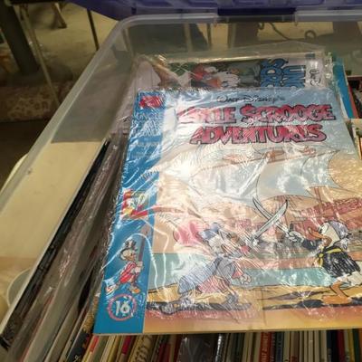 250 plus comic books, many never read. Lots Disney