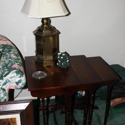 Nesting Tables, Lamps