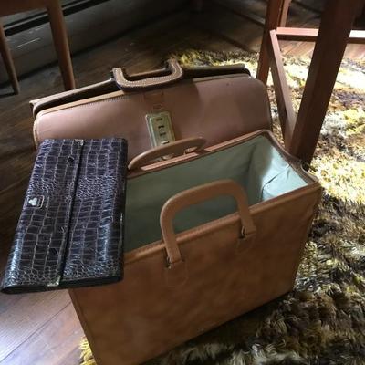 Vintage Leather Suitcase Doctor Bag