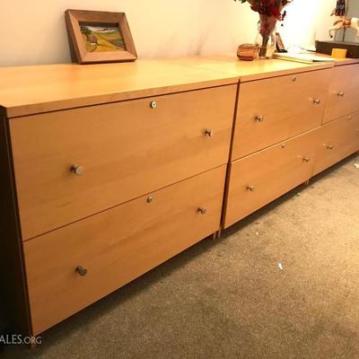 3 2 drawer file cabinets