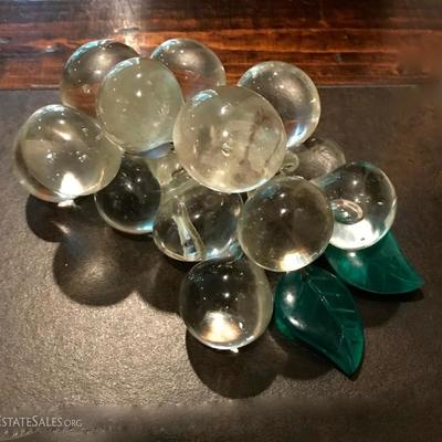 Mid Century Blown Glass Grapes