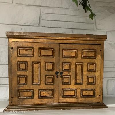 Vintage hand carved Mexican cabinet