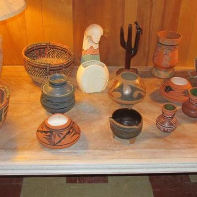 Southwestern Pottery & Baskets