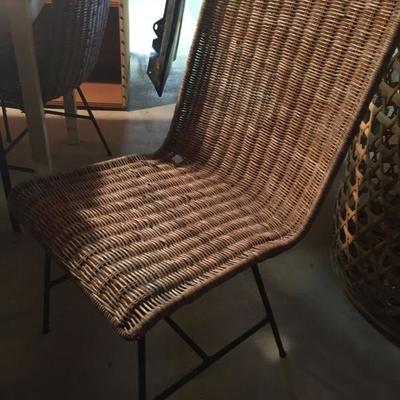 1 of 3 woven chairs