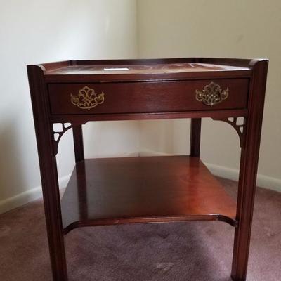 Gorgeous Wood Square End/Side Table