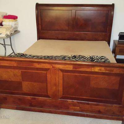 Queen Sleigh Bed and Tempur-Pedic Adjustable Mattress Set (sold separately)