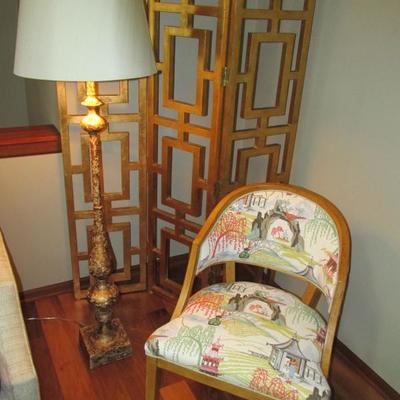 Century Co. Patterned Chair