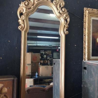 Unique Wood Framed Mirror